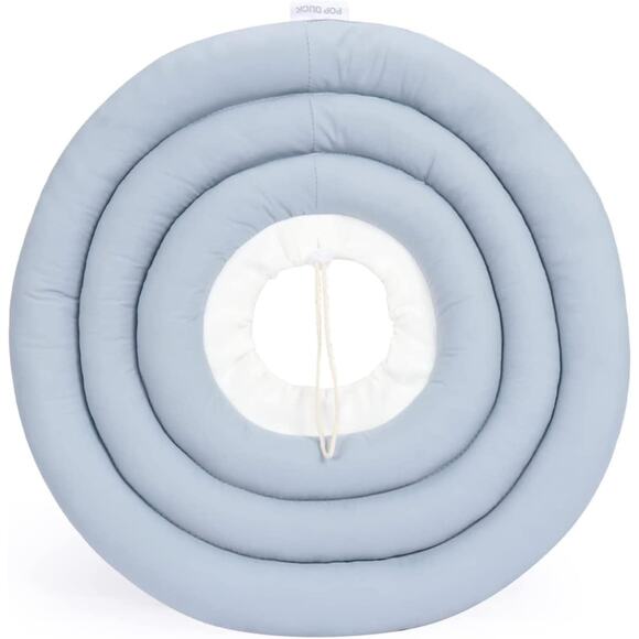 POP DUCK Dog Cone – XXL Blue Soft Recovery Collar, Alternative After Surgery - Picture 2 of 8